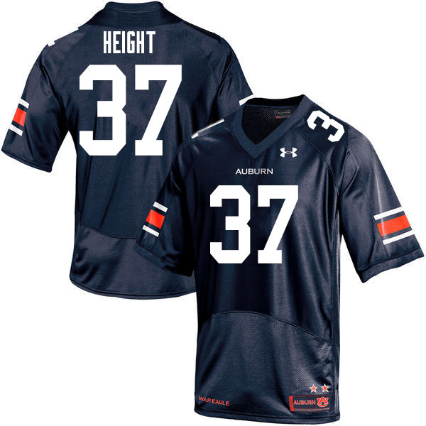 Men's Auburn Tigers #37 Romello Height Navy 2020 College Stitched Football Jersey